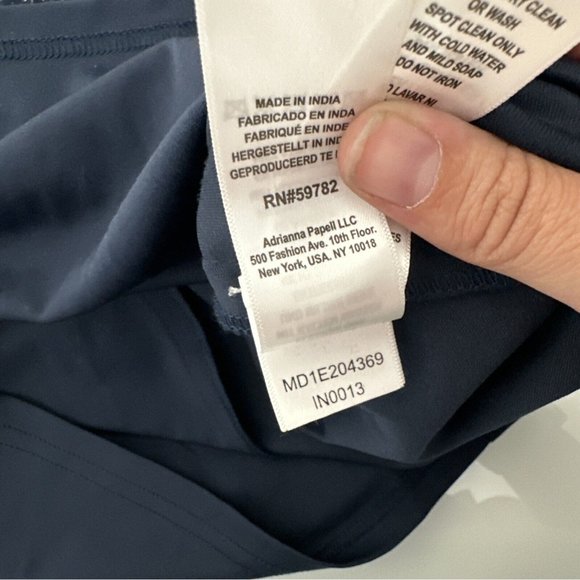 NWT $372 Aidan Mattox [ 0‎ ] Embellished V-Neck Cocktail Dress in Twilight BLUE - Picture 12 of 13